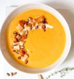 Évi kedvenc őszi sült sütőtök leves